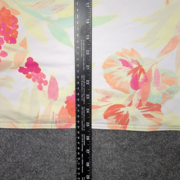 Columbia Sportswear Company Floral Tank Top XL TG Yellow Pink‎ Orange - Picture 6 of 10